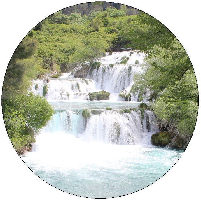 Waterfall Pinback Buttons and Stickers