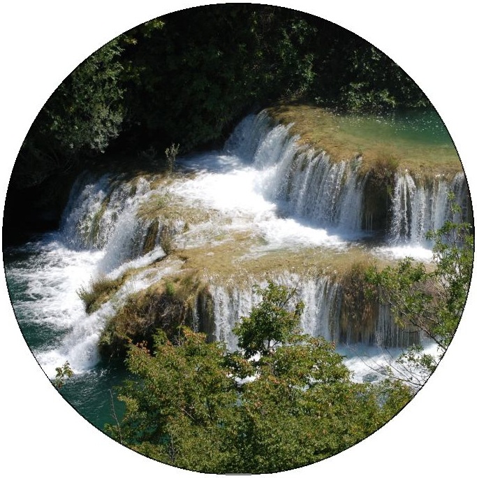 Waterfall Pinback Buttons and Stickers