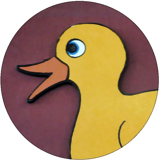 Duck Pinback Button and Stickers