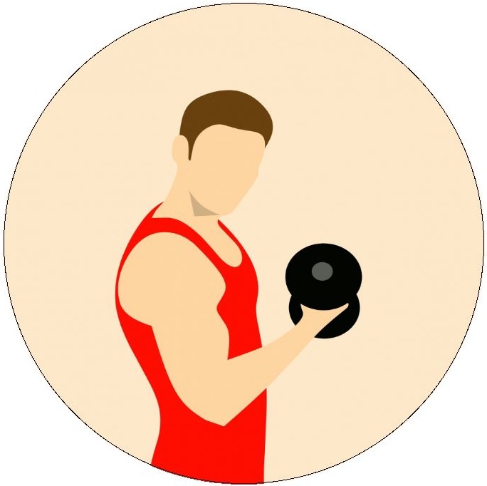 Weightlifting Pinback Buttons and Stickers