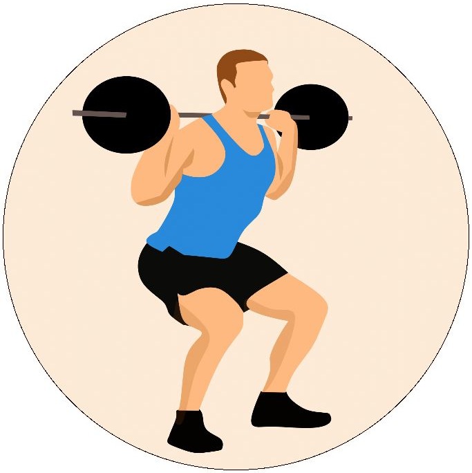 Weightlifting Pinback Buttons and Stickers