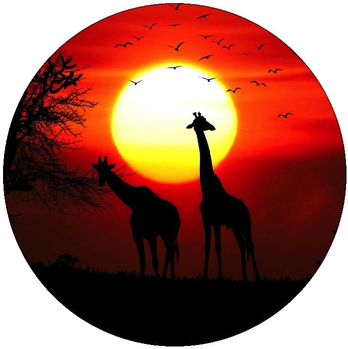 Giraffe Pinback Buttons and Stickers