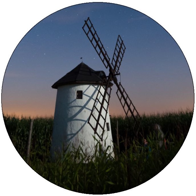 Windmill Pinback Buttons and Stickers