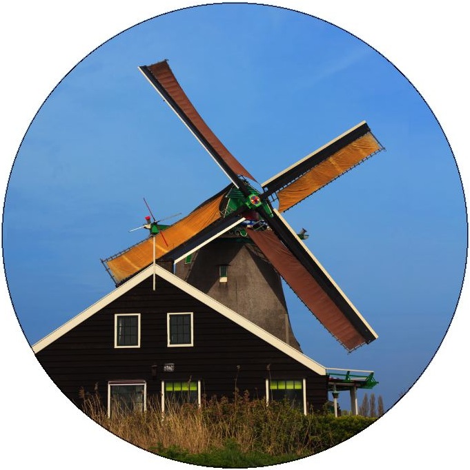 Windmill Pinback Buttons and Stickers