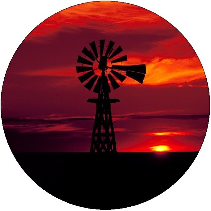 Windmill Pinback Buttons and Stickers