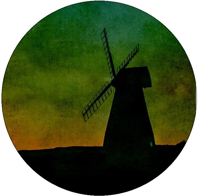 Windmill Pinback Buttons and Stickers