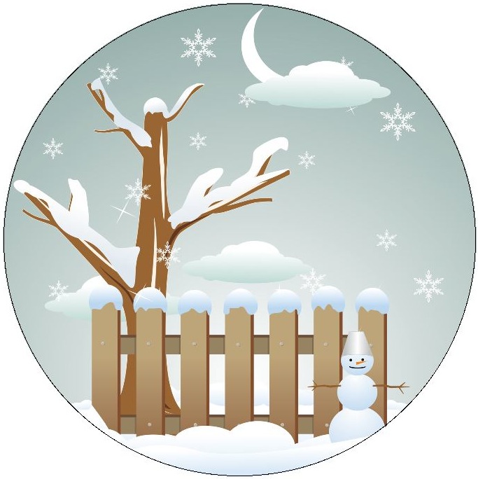 Winter Pinback Button and Stickers