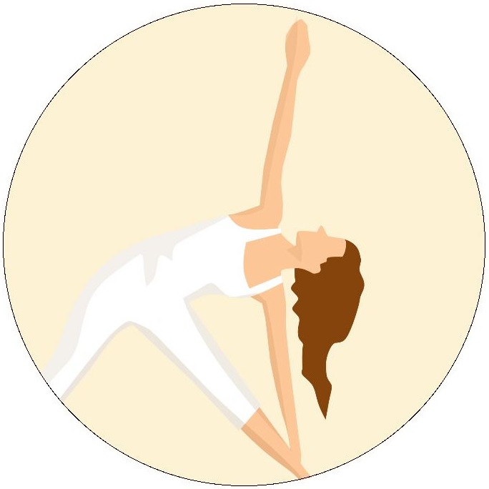 Yoga and Health Pinback Buttons and Stickers