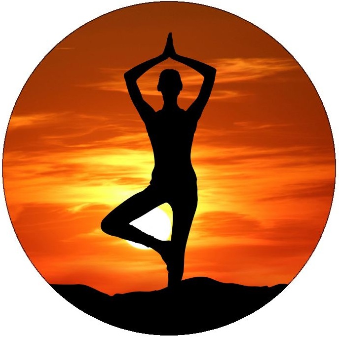 Yoga and Health Pinback Buttons and Stickers