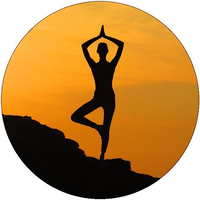 Yoga and Health Pinback Buttons and Stickers