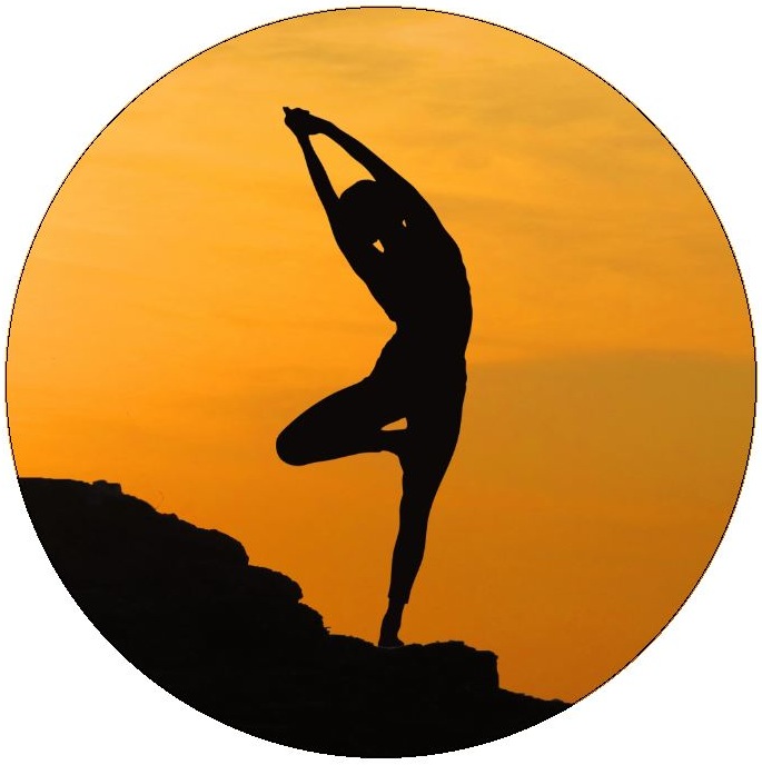 Yoga and Health Pinback Buttons and Stickers