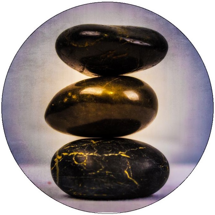 Zen Rocks Pinback Buttons and Stickers