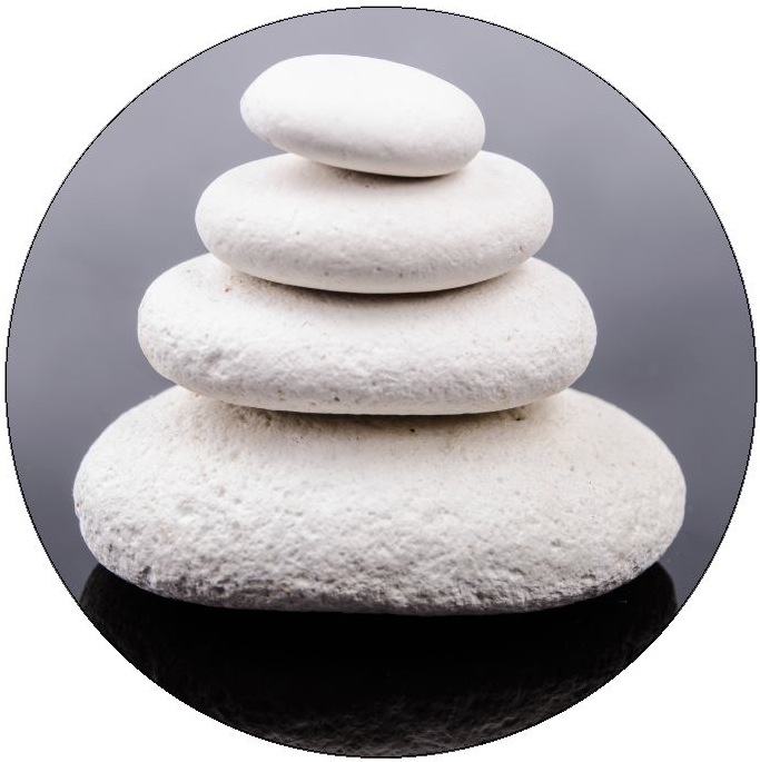 Zen Rocks Pinback Buttons and Stickers