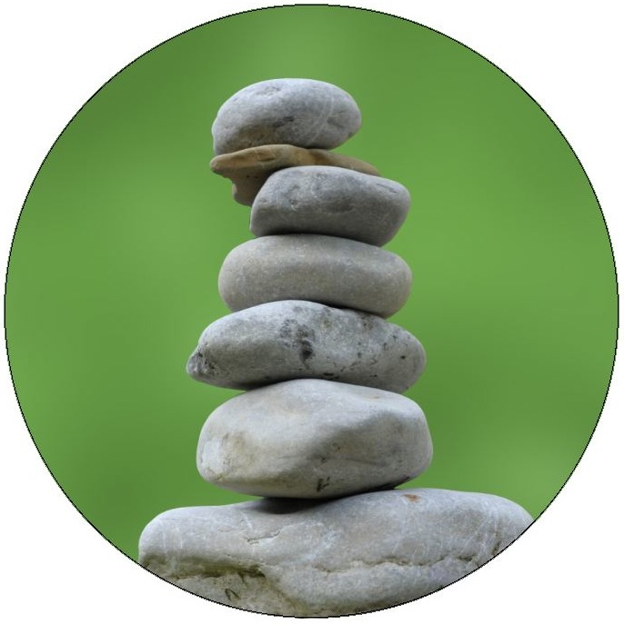 Zen Rocks Pinback Buttons and Stickers