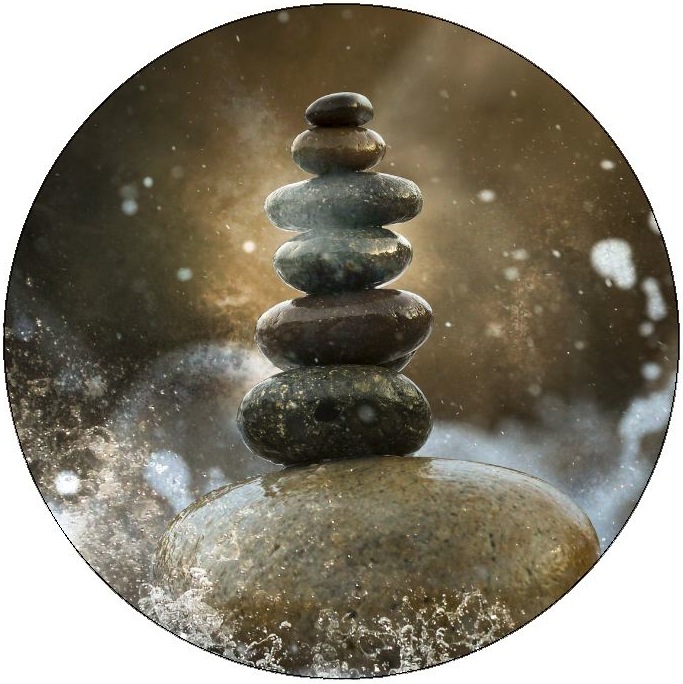 Zen Rocks Pinback Buttons and Stickers