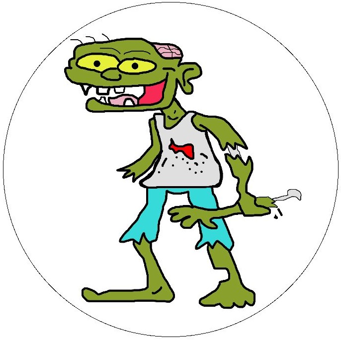 Zombie Pinback Buttons and Stickers