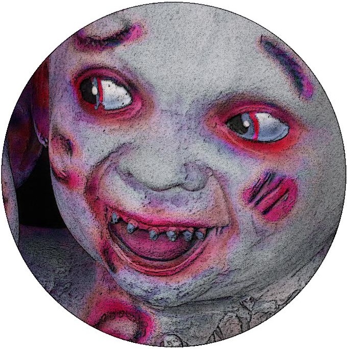 Zombie Baby Pinback Buttons and Stickers